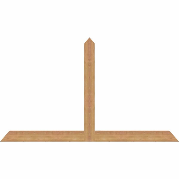 Ekena Millwork Portland Timber Gable Bracket, Western Red Cedar, 60"W x 35"H x 3 1/2"D x 3 1/2"F, 14/12 Pitch GBW060X35X0404POR00SWR - main